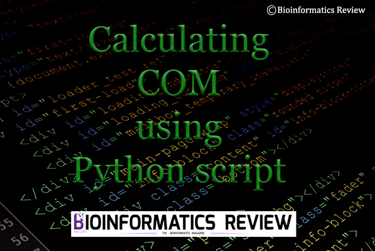 How to calculate center of mass of a protein structure using Python script?